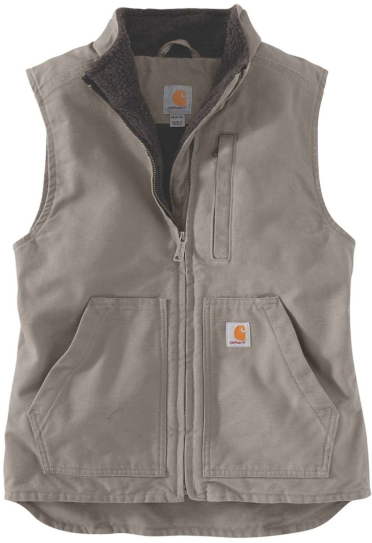 Bild von Carhartt, Damen, Weste, Sherpa Lined Mock Neck Vest Taupe Grey Gr.Xs, Grau, (XS)