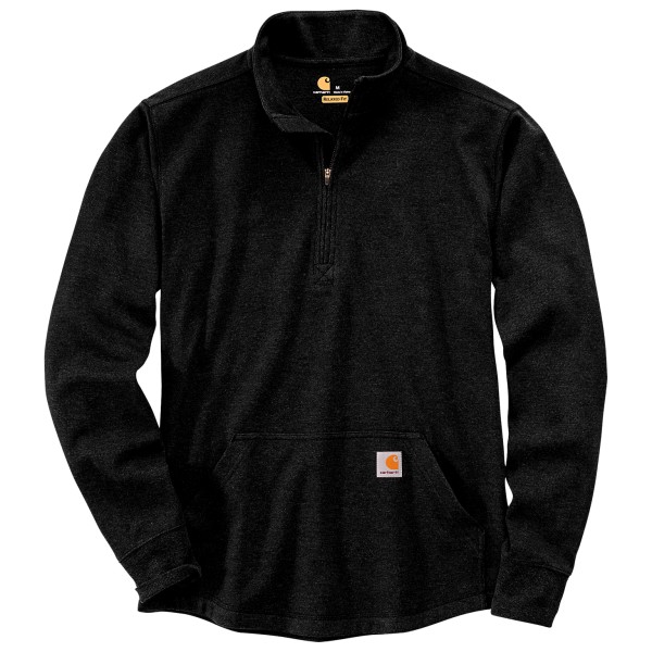 Bild von carhartt® - Herren Thermo-Shirt, 1/1 Arm, HALF ZIP THERMAL L/S T-SHIRT, schwarz, Größe XL
