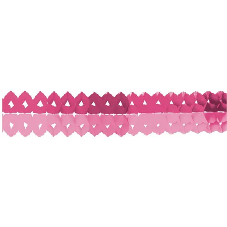Bild von Amscan Girlande 'Hot Pink' Mini Girlanden Rosa / Pink 200 cm - 2 S