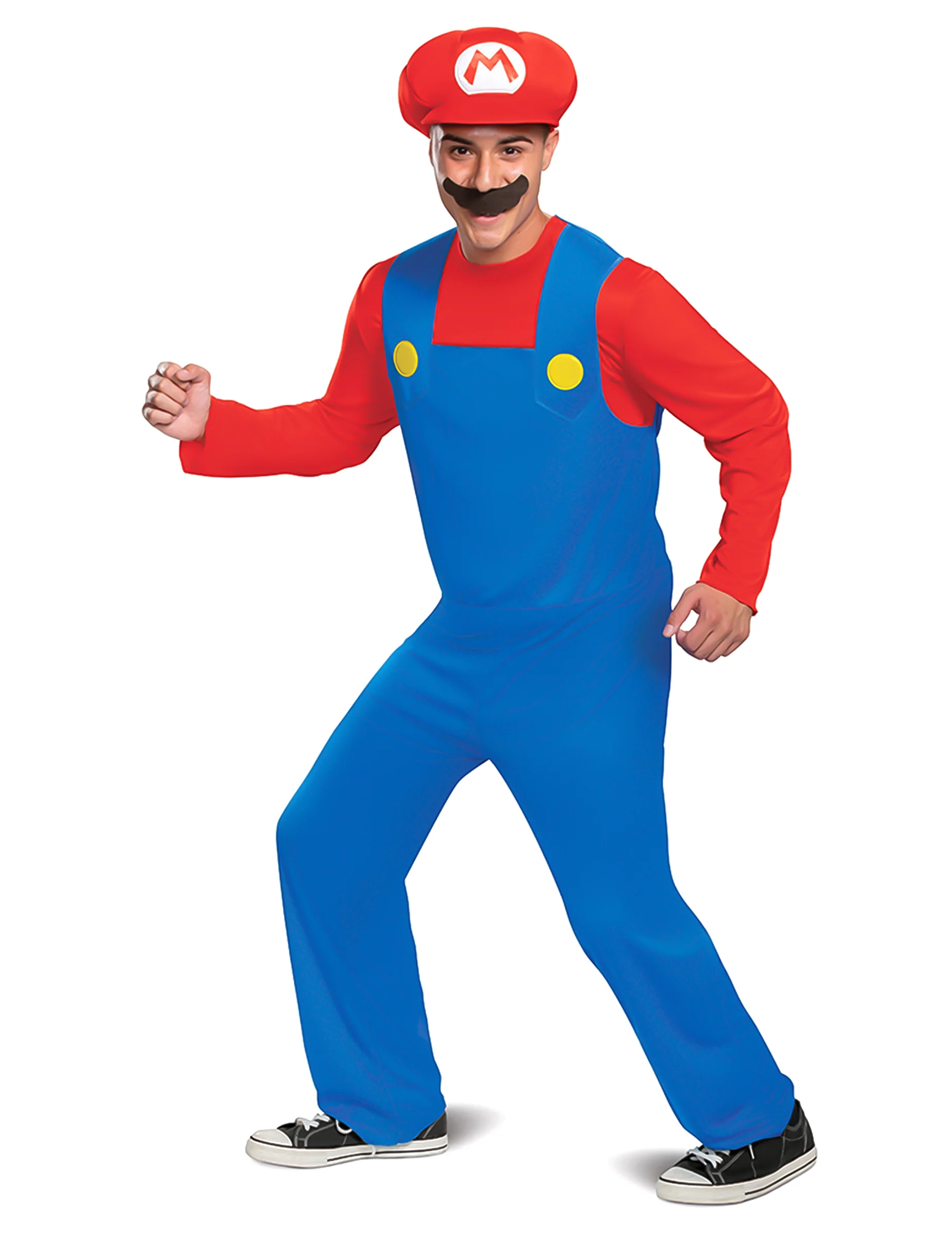 Bild von Smiffys Kostüm Nintendo Super Mario Brothers Mario Kostüm, Der Nintendo-Held schlechthin: klassisches Super Mario-Kostüm für ju