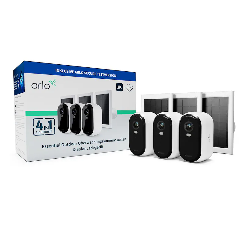Bild von Arlo Essential - 2. Generation - Netzwerk-Überwachungskamera - Innenbereich, Außenbereich - witterungsbeständig - Farbe (Tag&Nacht)