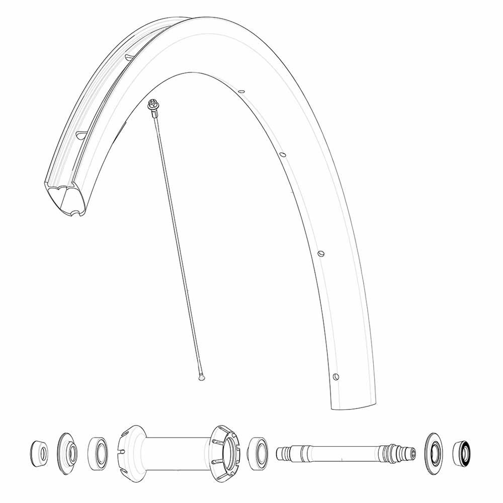 Bild von Mavic Front Cosmic Sl 40 Rb Road Bike Rim Durchsichtig 700 - 28´´
