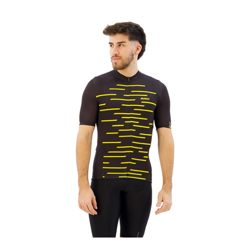 Bild von Mavic Cosmic Short Sleeve Jersey (2023) – Schwarz/Gelb