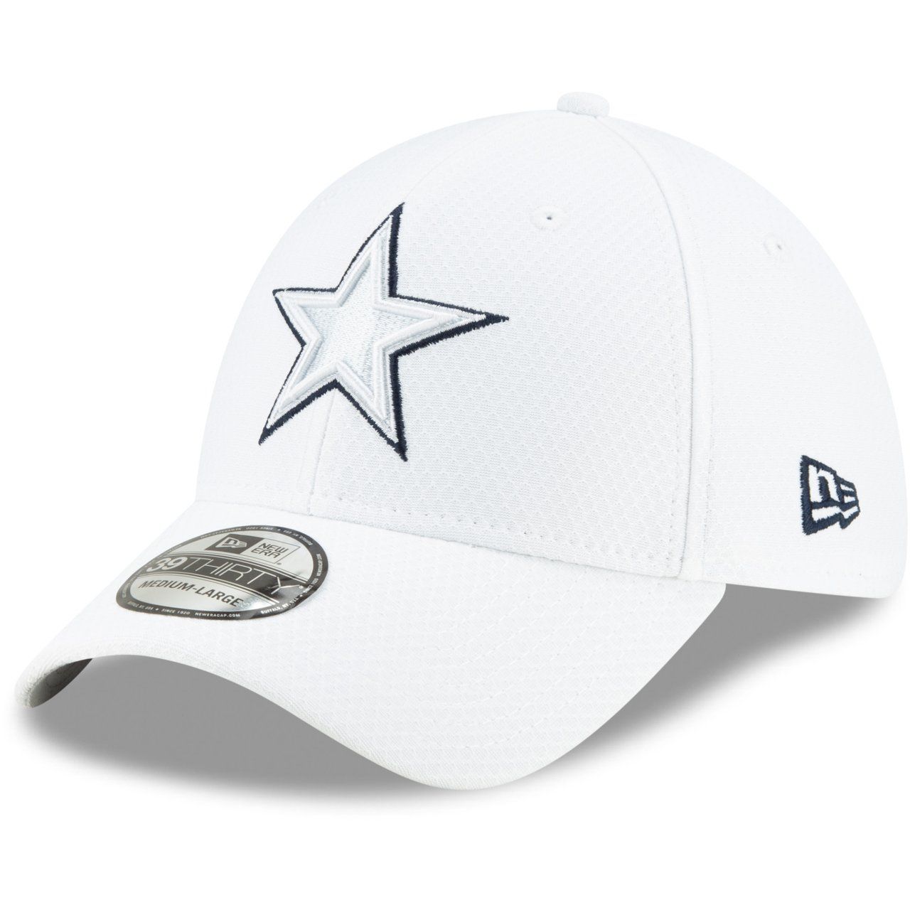 Bild von New Era, Herren, Cap, 39Thirty Stretchfit NFL Platinum Sideline, Weiss, (M)