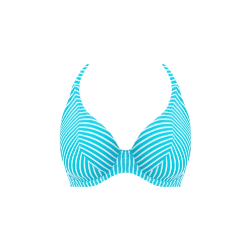 Bild von Bikinioberteil Freya Jewel Cove in Türkis Gestreift