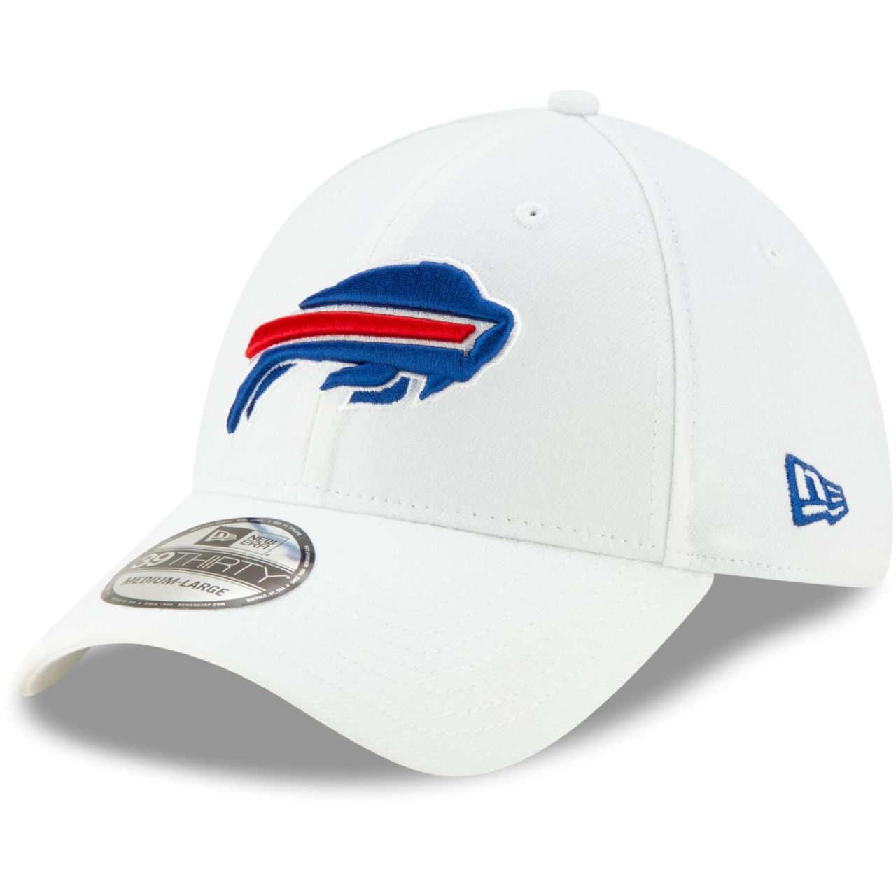 Bild von New Era, Herren, Cap, 39Thirty Stretch Cap - NFL Buffalo Bills weiss - S/M, Weiss, (M)