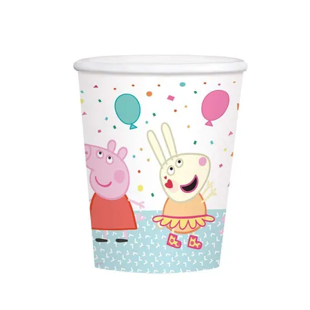 Bild von amscan Trinkbecher 250ml Peppa Pig, 8 Stück