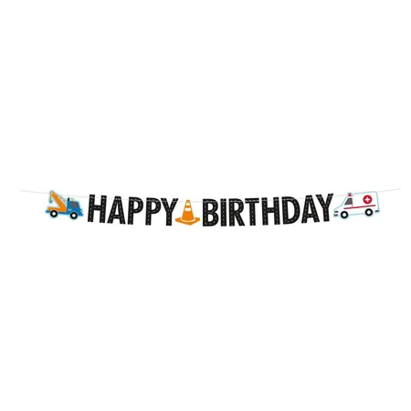 Bild von amscan Partykette On The Road Birthday 180 x 15 cm