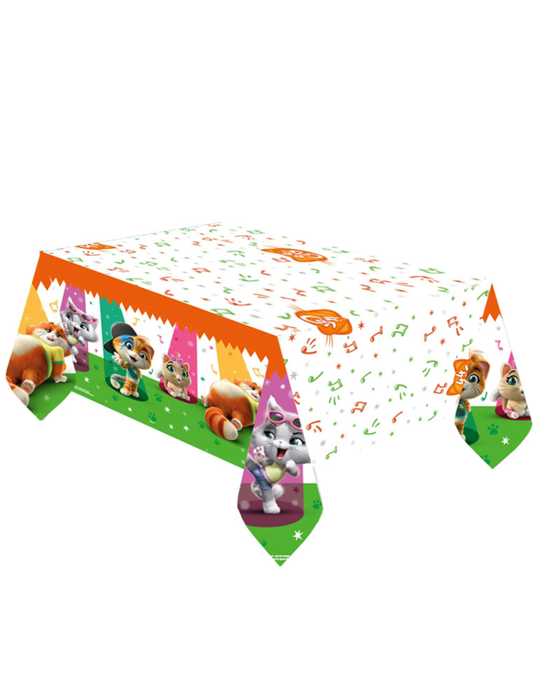 Bild von 44 Cats-Tischdecke Kindergeburtstag-Partydeko bunt 180x120 cm
