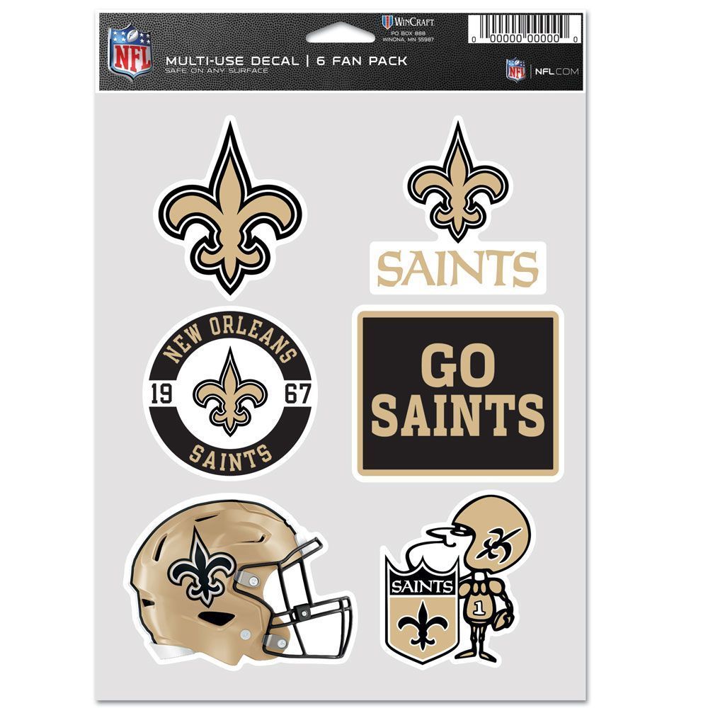 Bild von WinCraft Wanddekoobjekt Aufkleber Use 6er Set 19x14cm NFL Teams