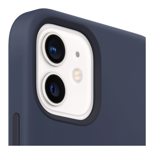 Bild von Apple Silikon Case MagSafe iPhone 12, 12 Pro | Dunkelmarine