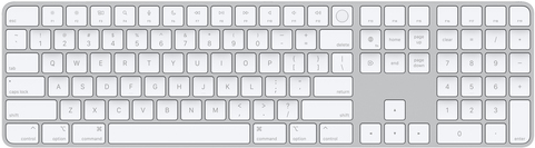 Bild von Apple Magic Keyboard with Touch ID and Numeric Keypad - Tastatur - Bluetooth - QWERTY - USA - Silber - für iMac (Anfang 2021), Mac mini (Ende 2020), MacBook Air (Ende 2020), MacBook Pro (Ende 2020) (MK2C3LB/A)