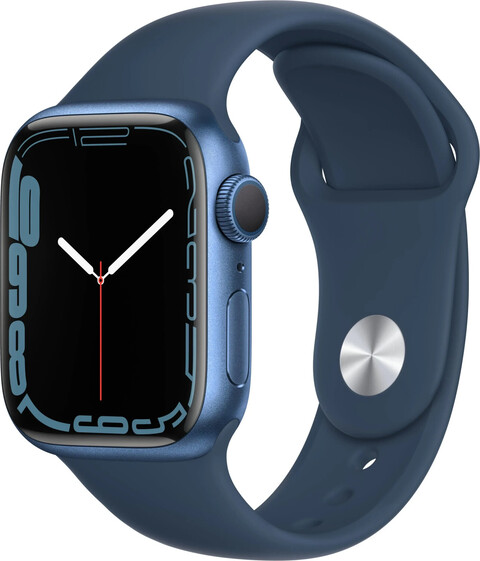 Bild von Apple Watch Series 7 41mm GPS Sportarmband blau Aluminiumgehäuse blau