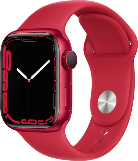 Bild von Apple Watch Series 7 41mm GPS Sportarmband rot Aluminiumgehäuse rot