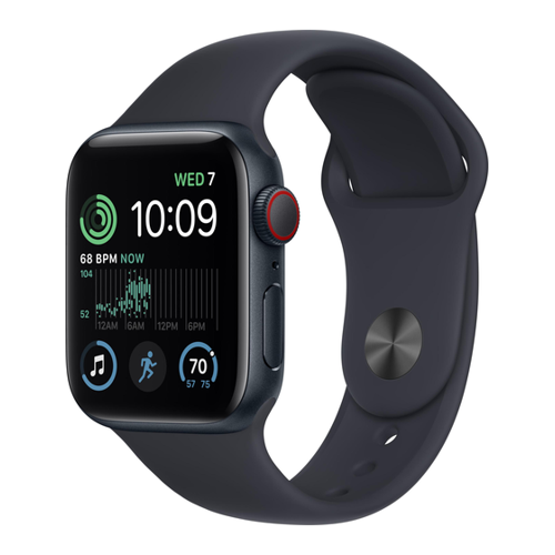 Bild von Apple Watch SE 2022 (40 mm, Aluminium, 4G, One Size) – Sportuhr + Smartwatch