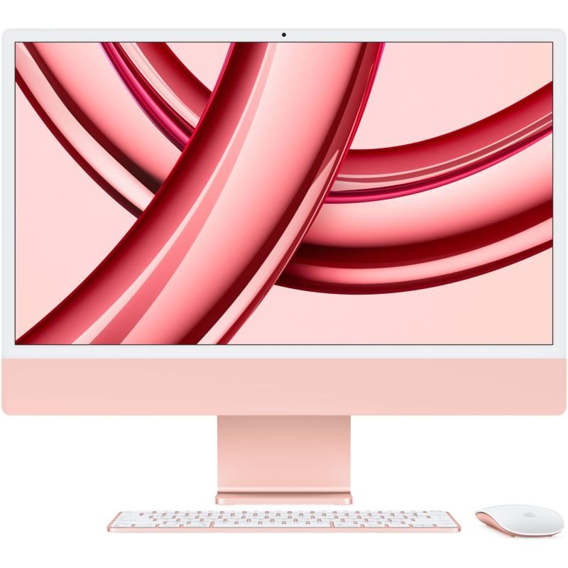 Bild von Apple iMac 4,5K 59,69cm 23,5Zoll M3 10-Core GPU 8GB 256GB SSD Rose