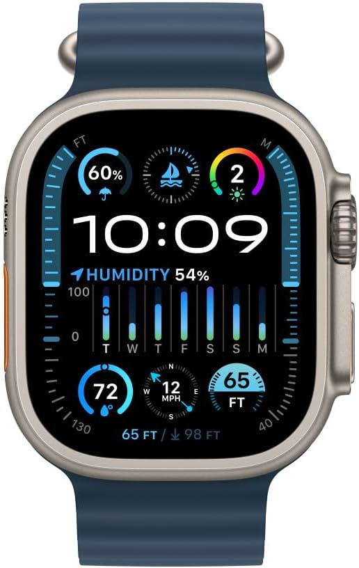 Bild von Apple Watch Band - Ocean Band - 49 mm - Blau - One Size