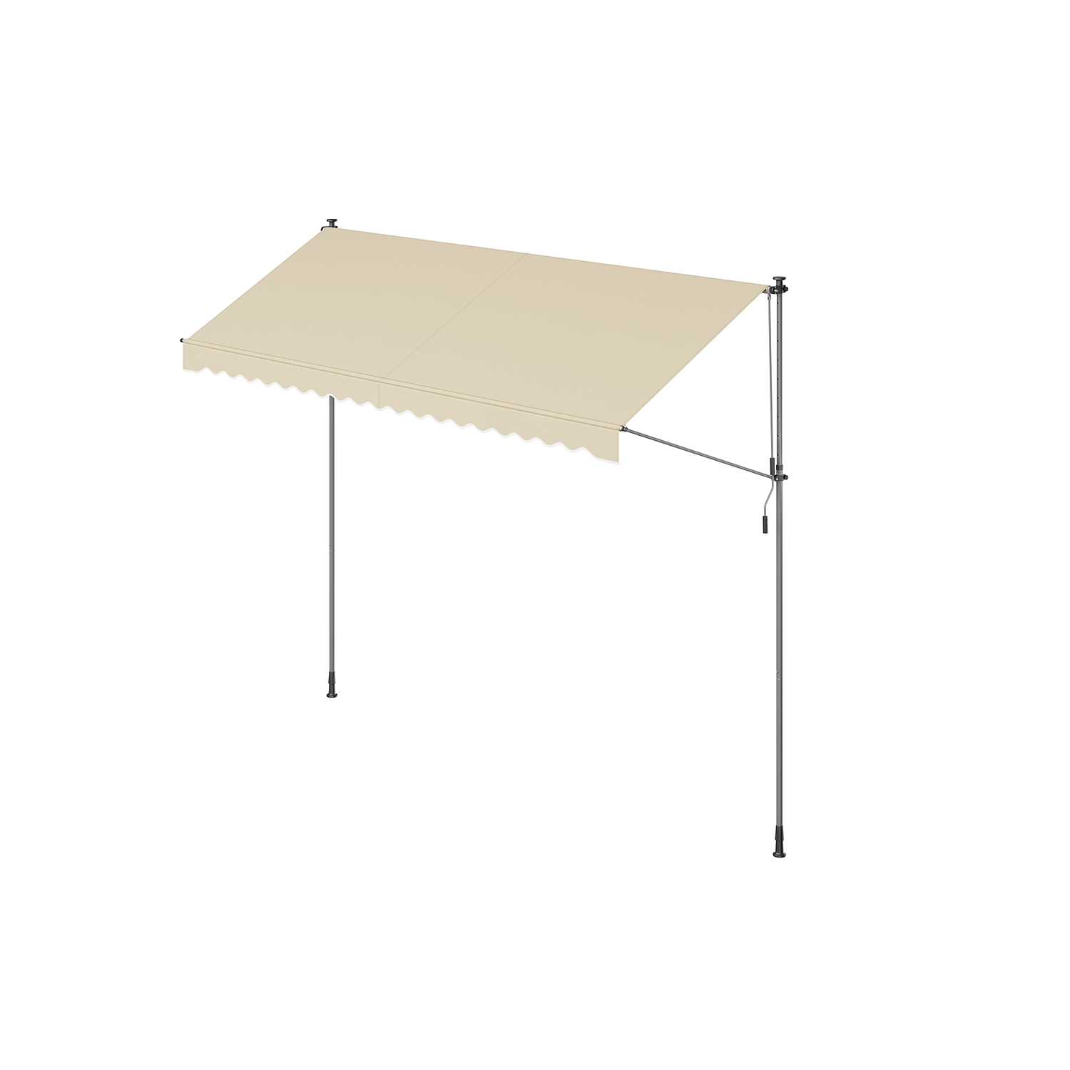 Bild von Klemmmarkise für Sonnenschutz 400 x 120 cm beige