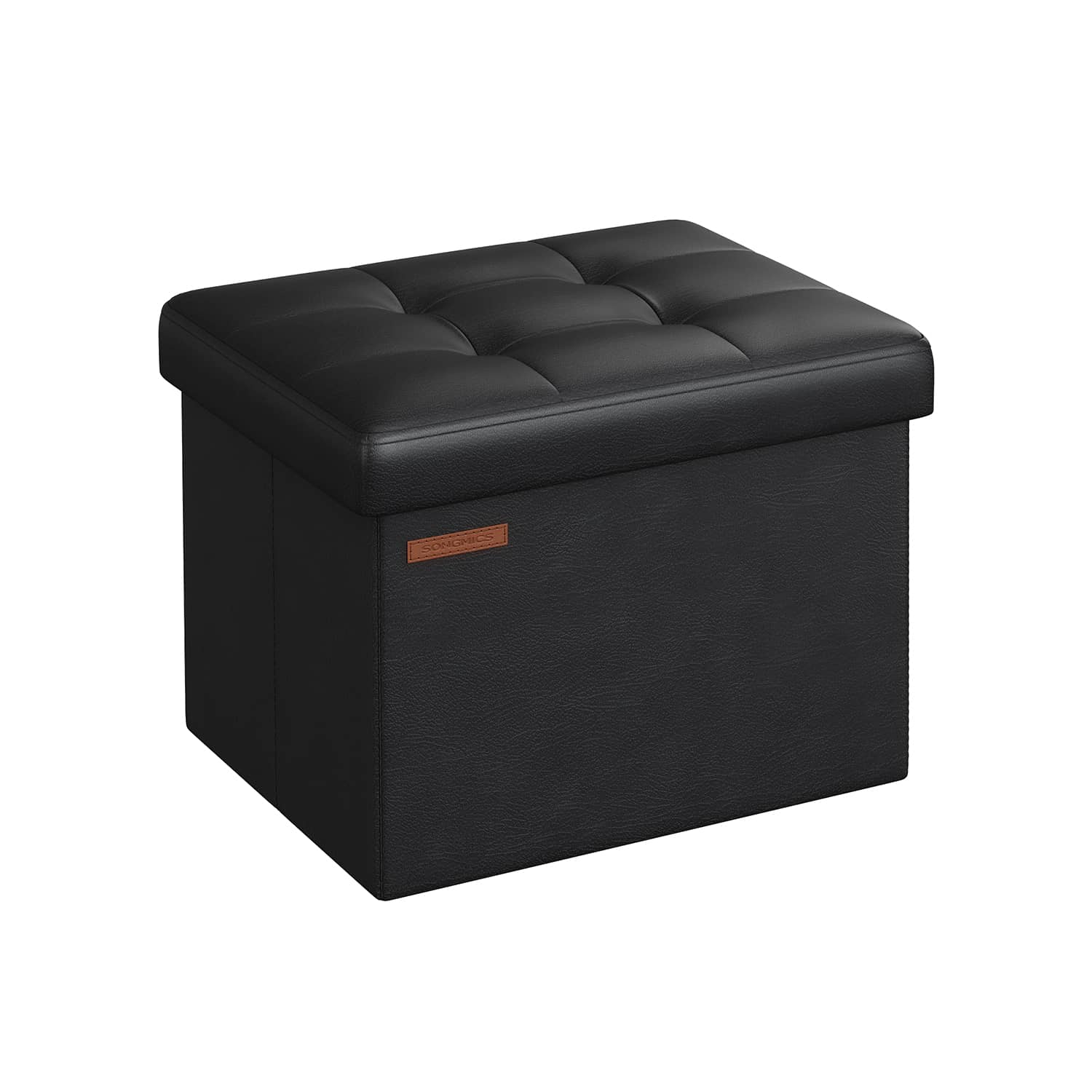 Bild von Klappbarer Sitzbank mit Stauraum 41 cm tintenschwarz