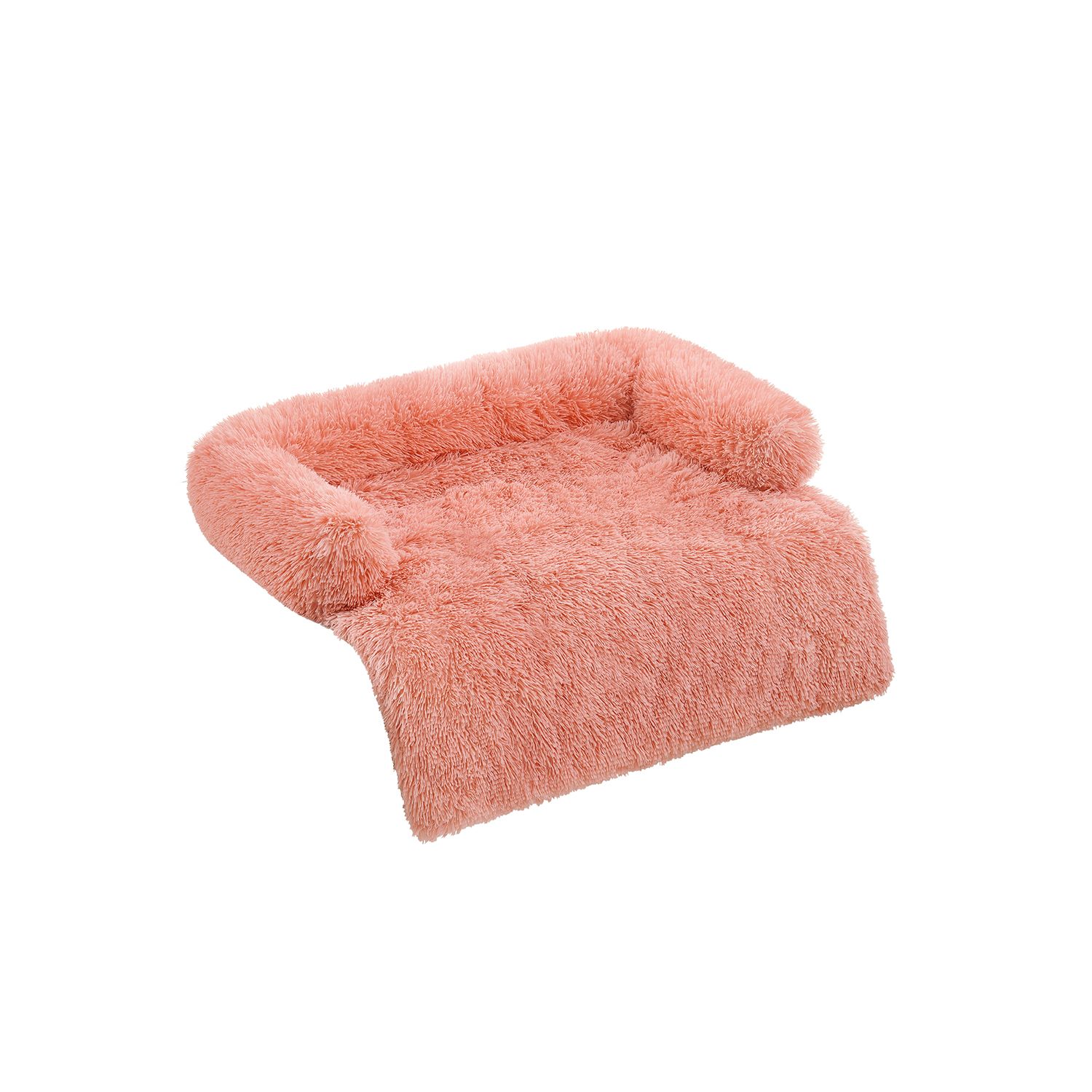 Bild von Hundebett XL Plüsch 110 x 95 x 18 cm rosa