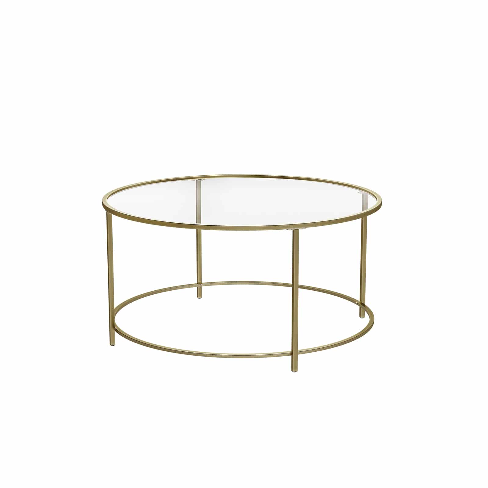 Bild von Runder Couchtisch mit Glasoberfläche