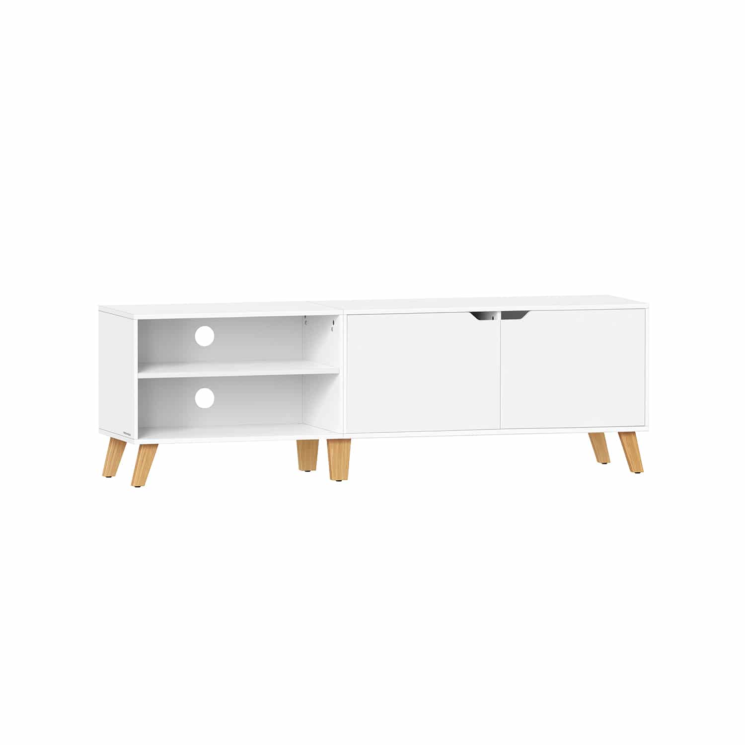 Bild von TV-Schrank 160 cm lang mit 2 Türen schneeweiß