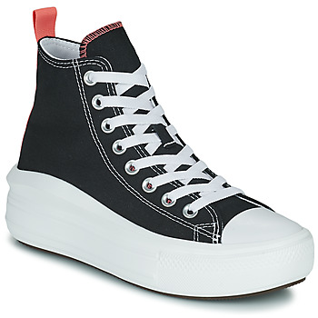 Bild von Converse Chuck Taylor All Star Move Platform High Top Schuhe aus Canvas für Damen in Schwarz/Pink Salt/Weiß, Größe 065
