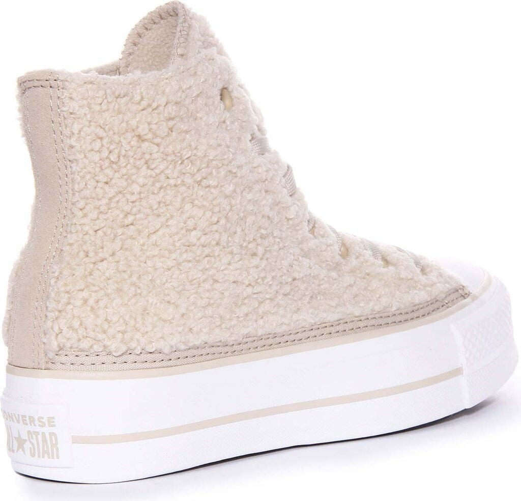 Bild von Converse Chuck Taylor All Star Lift Platform Sherpa beach stone/beach stone/white