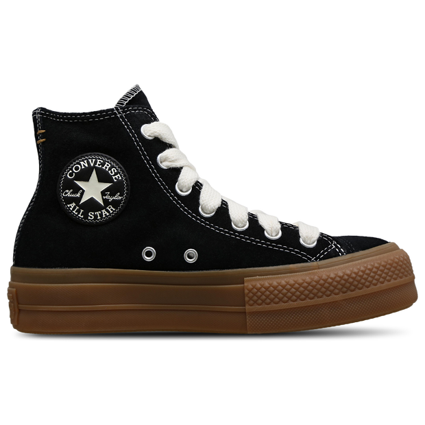 Bild von Converse Ctas Lift Platform High Damen Schuhe - Schwarz - Größe: 40 - Wildleder - Foot Locker