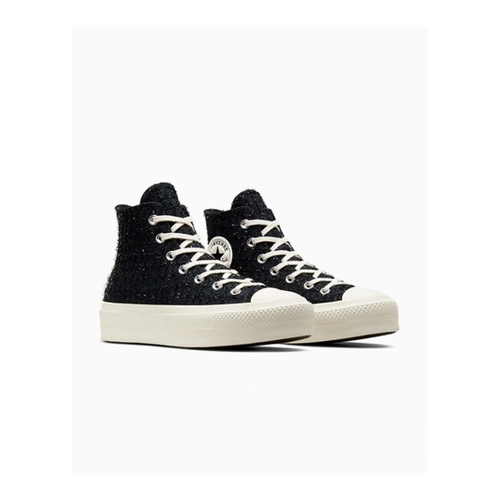 Bild von Converse Chuck Taylor All Star Lift Platform Tweed Shimmer - Black