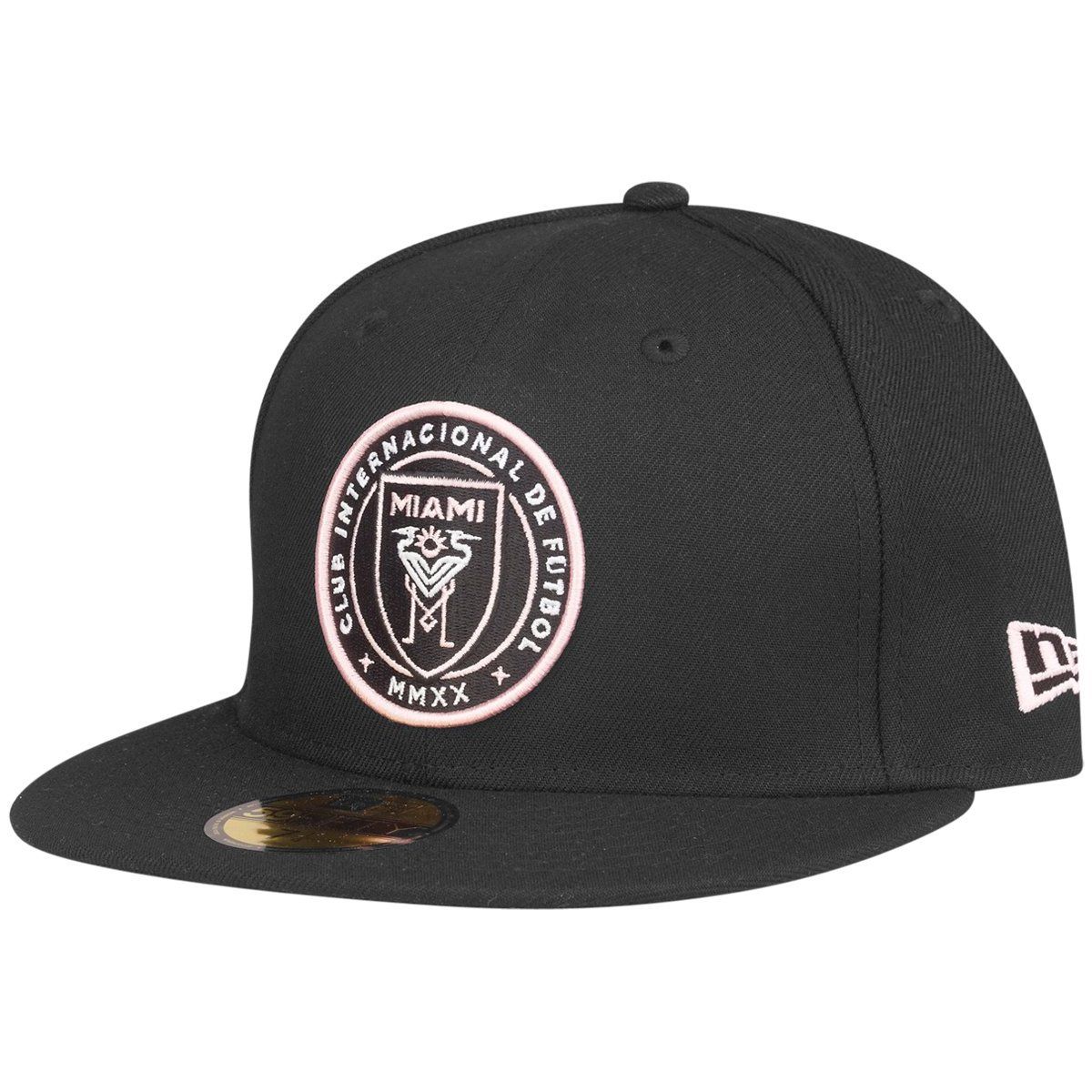 Bild von New Era, Herren, Cap, 59Fifty Fitted Cap - MLS Inter Miami CREST - 7 1/8, Schwarz, (7 1/8)