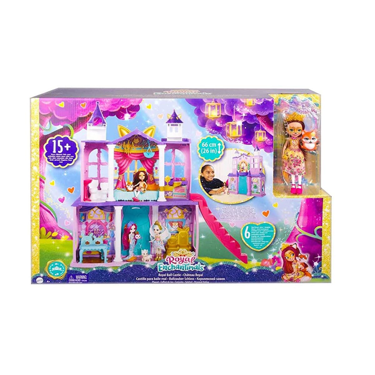Bild von Mattel HCG59 - Royals Enchantimals - Ballzauber-Schloss mit Zubehör, ca. 66 cm