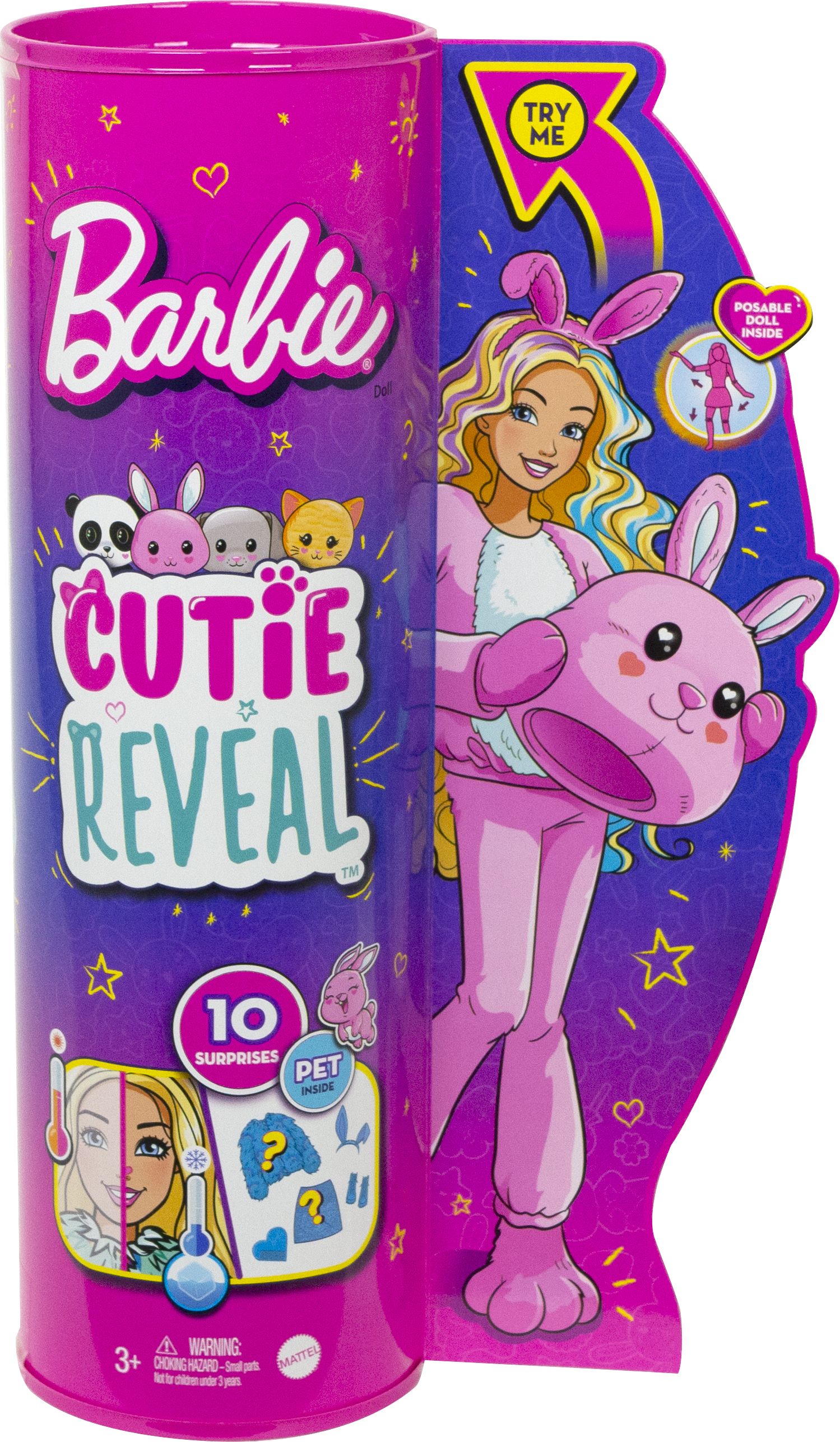 Bild von Barbie Cutie Reveal Puppe mit Hase Plüschkostüm & 10 Überraschungen, je 1 Stück