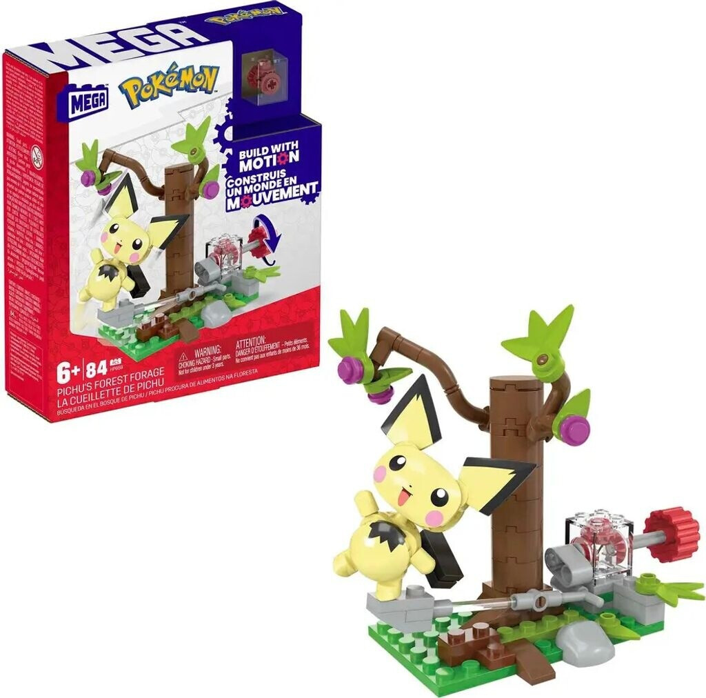 Bild von Mattel GmbH Mattel HPB59 - MEGA Pokémon Pichus Wald-Futtersuche Konstruktions-Spielset