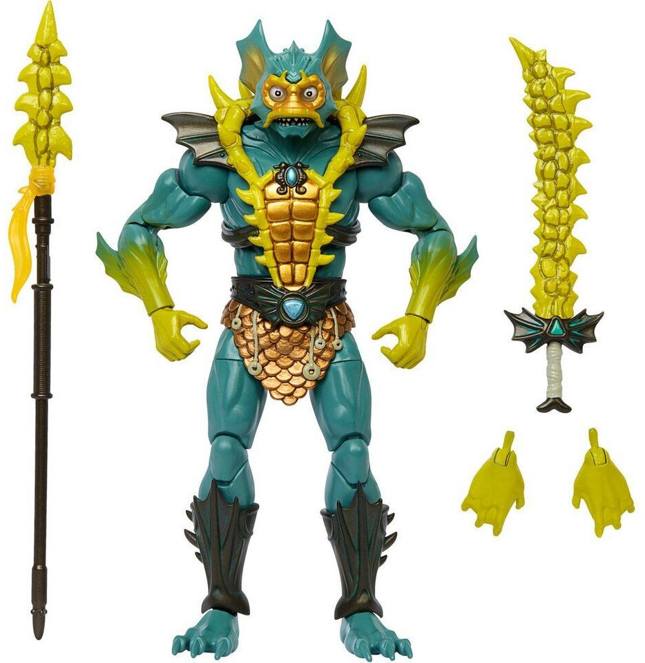 Bild von Mattel® Actionfigur Mattel HYC59 - MOTU - Mer-Man Actionfigur mit 30 beweglichen Gelenken