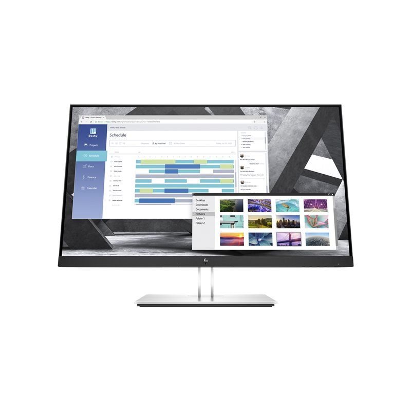 Bild von HP E27q G4 - E-Series - LED-Monitor - 68.6 cm (27) (27 sichtbar) - 2560 x 1440 QHD @ 60 Hz - IPS - 250 cd/m² - 1000:1 - 5 ms - HDMI, VGA, DisplayPort - Schwarz - Sonderaktion