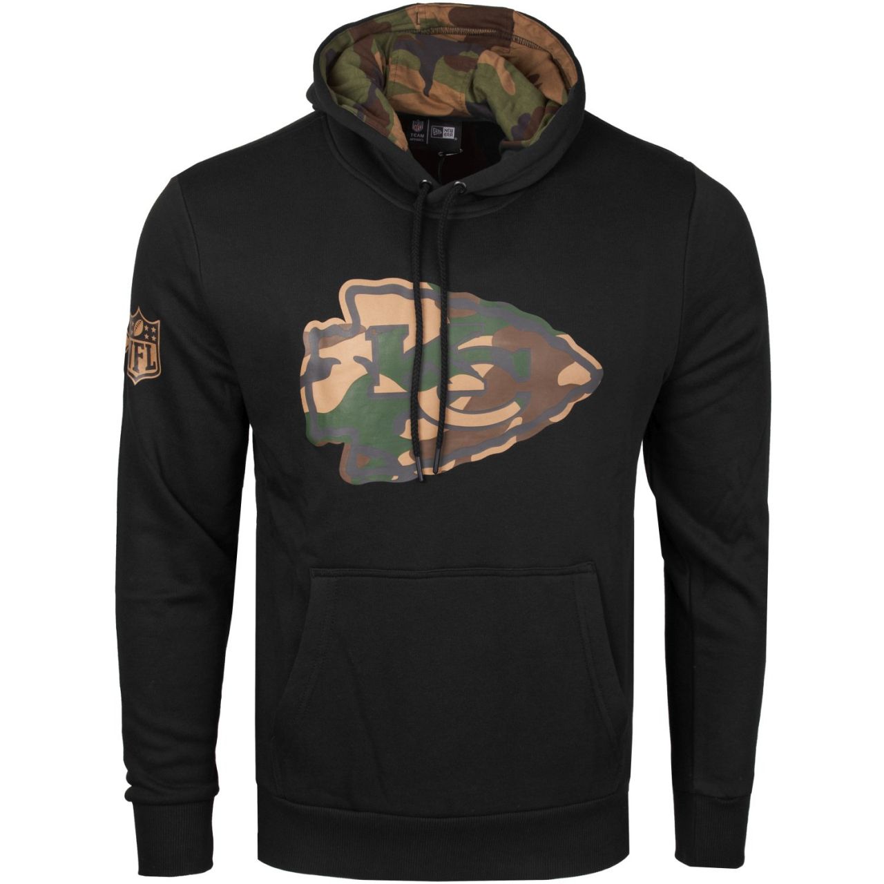 Bild von New Era, Herren, Pullover, Fleece Hoody - NFL Kansas City Chiefs schwarz - S, Schwarz, (S)