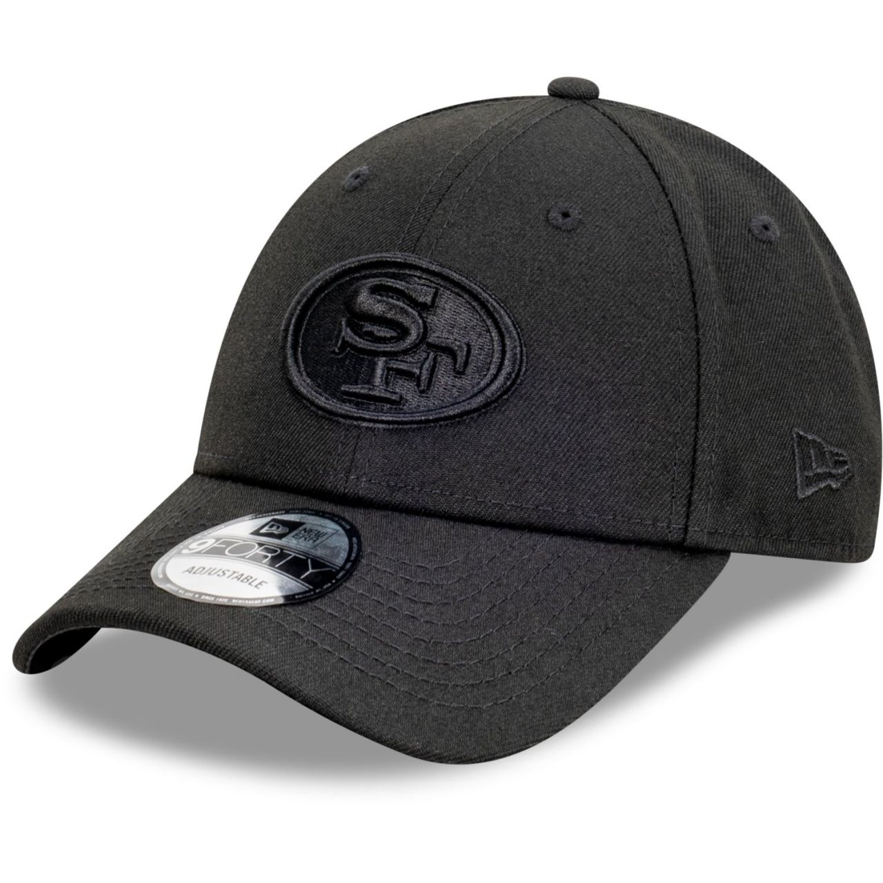 Bild von New Era 9Forty Snapback Cap - FULL BLACK San Francisco 49ers Schwarz One Size