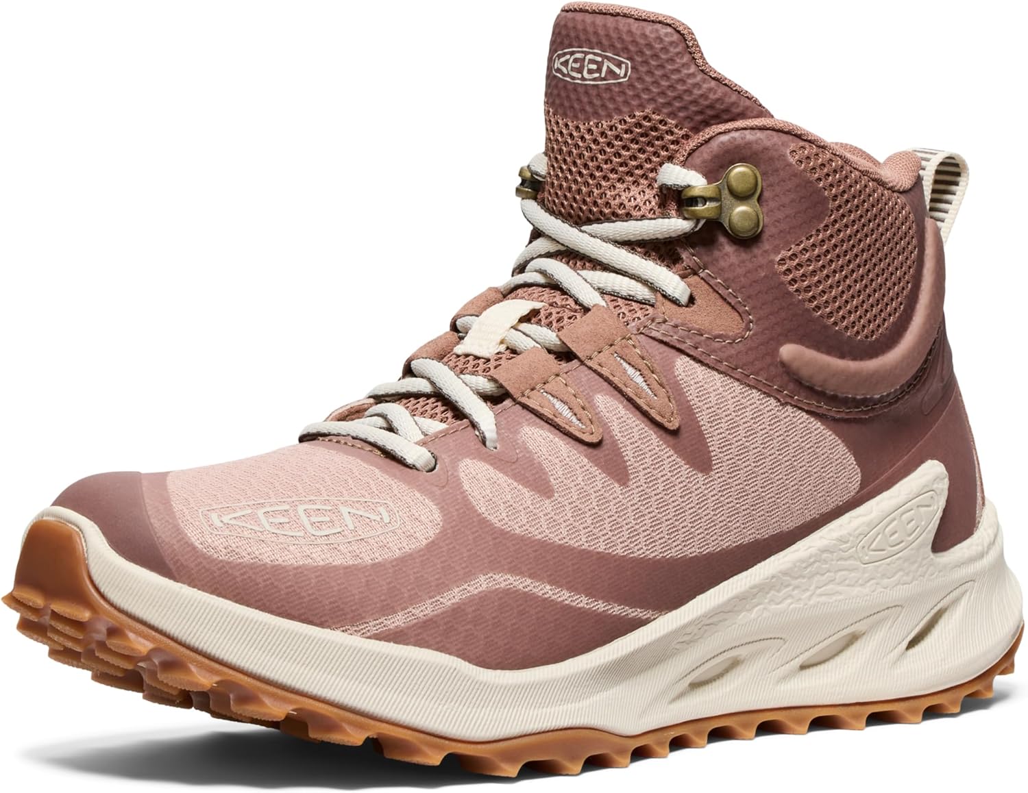 Bild von KEEN Damen Zionic Mid Height Waterproof All Terrain Wanderstiefel, Warmes Taupe/Birke, 37 EU