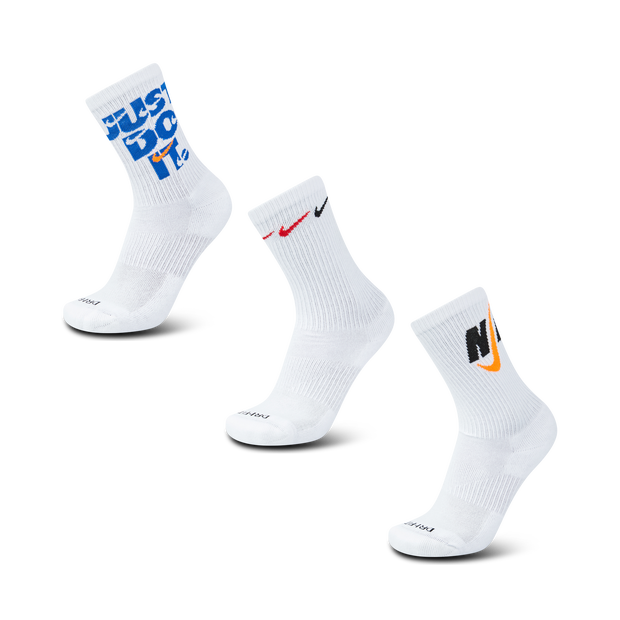 Bild von Nike Everyday Cushioned Crew 3 Pack Unisex Socken - Weiß - Größe: 42 - 46 - Foot Locker
