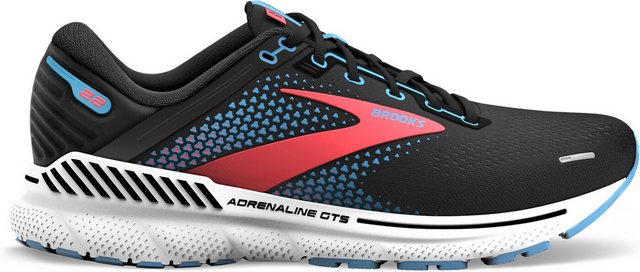 Bild von Brooks Adrenaline GTS 22 BLACK/LAKE BLUE/CORAL Laufschuh