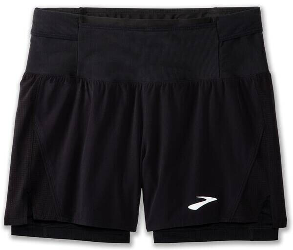 Bild von Brooks High Point 5 2-in-1 Short 2.0 Herren (Schwarz S ) Laufshorts