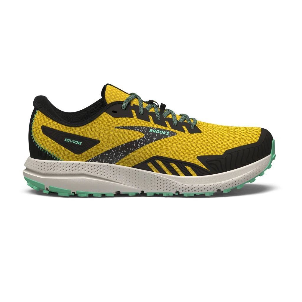 Bild von brooks divide 4 trailrunning schuhe gelb grun herren