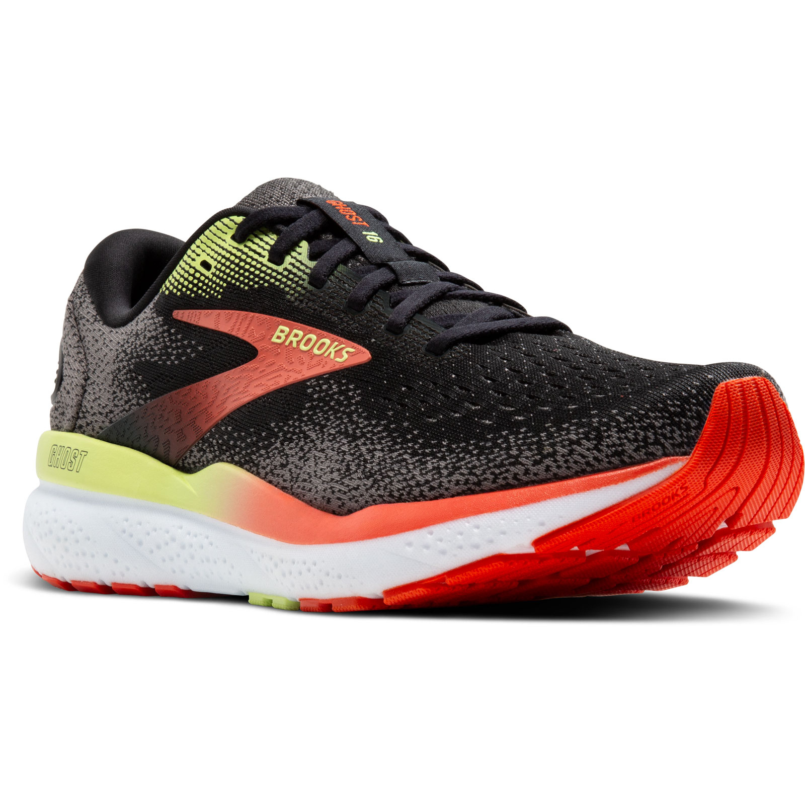 Bild von brooks ghost 16 running schuhe schwarz rot grun fur manner