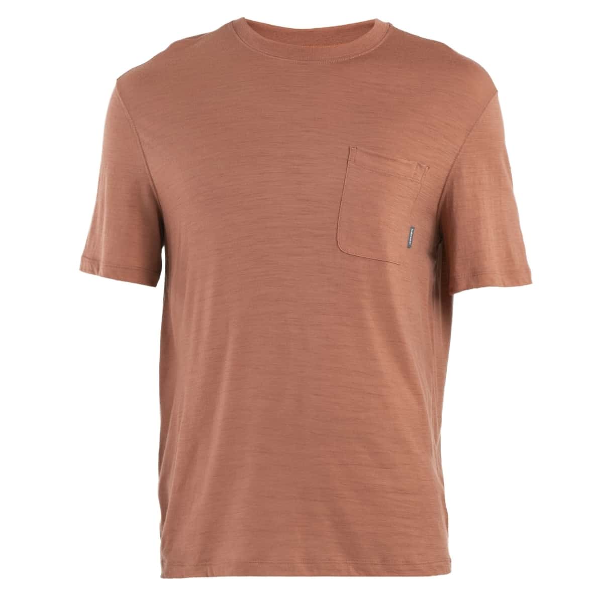 Bild von Icebreaker Men Merino 150 Tech Lite SS Relaxed Pocket Tee Herren (Braun L) T-Shirts