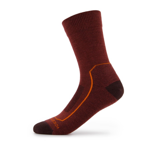 Bild von Icebreaker Hike+ Light Crew Wandersocken in Rot