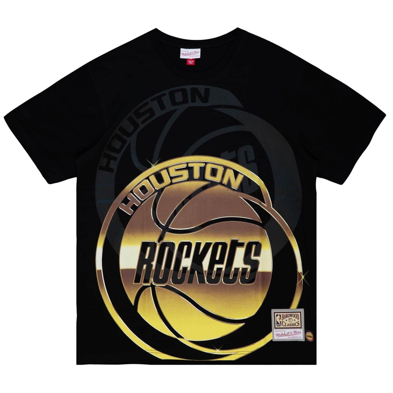 Bild von Mitchell & Ness, Herren, Shirt, Shirt - BIG FACE 4.0 Houston Rockets - XL, Schwarz, (XL)