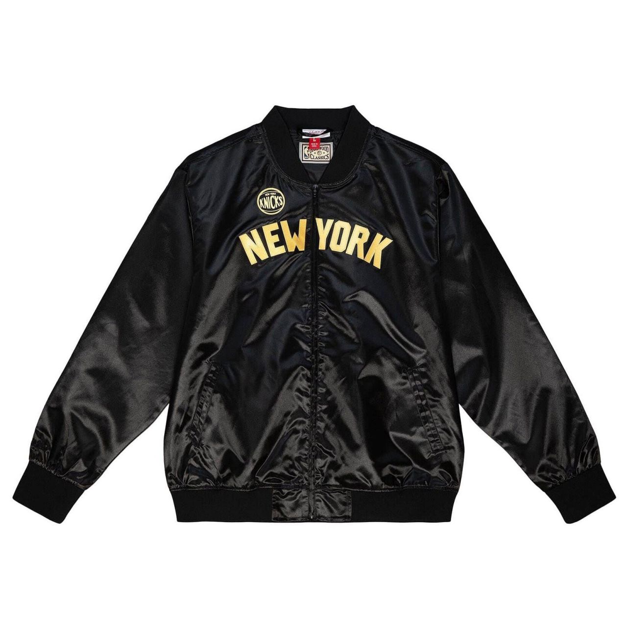 Bild von Mitchell & Ness, Damen, Jacke, M&N Big Face 4.0 Satin Jacke - NBA New York Knicks - S (S), Schwarz, S