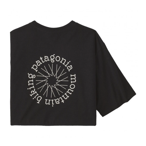 Bild von Patagonia - Spoke Stencil Responsibili Tee - T-Shirt Gr S schwarz