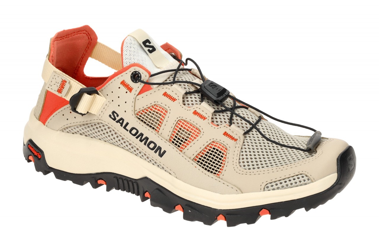 Bild von Salomon Women's Techamphibian 5 White Pepper/Bleached Sand/Living Coral